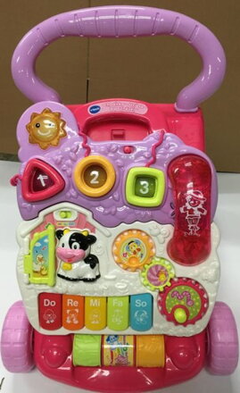 VTECH Chodítko - Uč se a poznávej, růžové (česká verze)