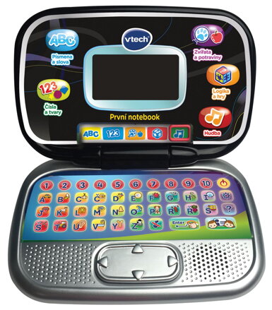 Vtech První notebook, černý - CZ