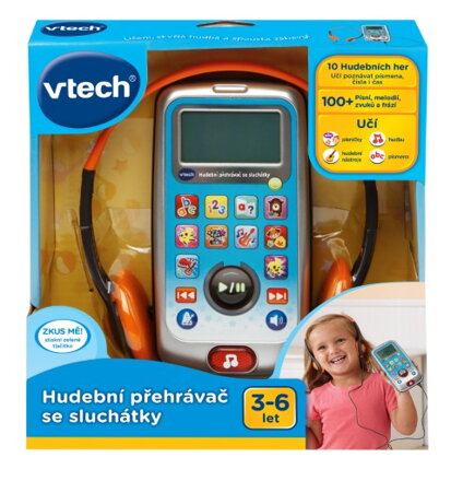 Vtech Hudební přehrávač se sluchátky CZ
